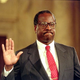 Supreme Court Justice nominee Clarence Thomas being sworn in (Getty Images)